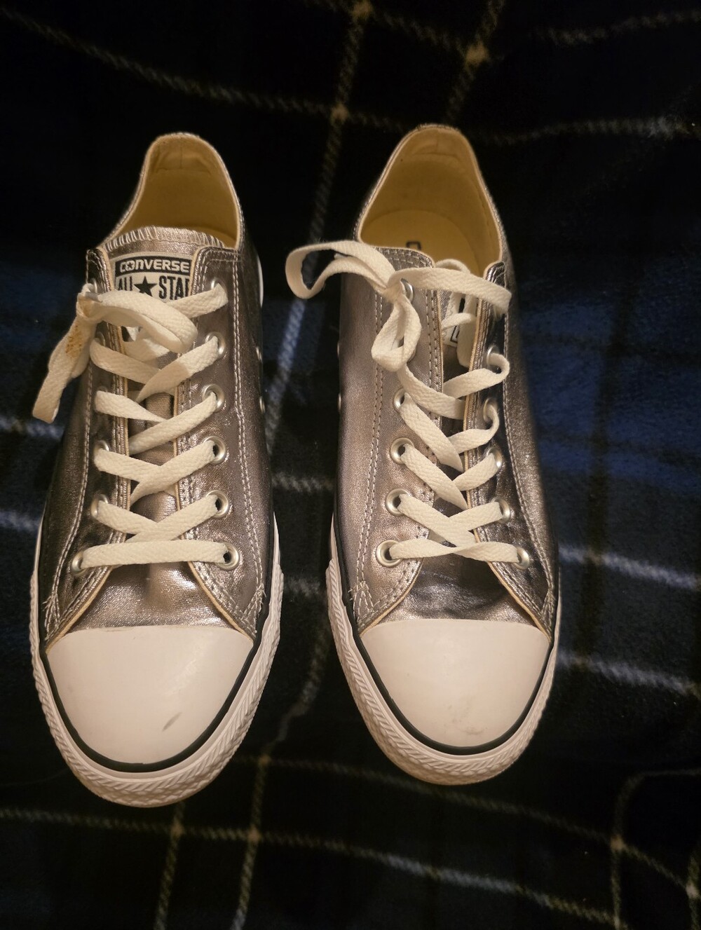 All Star CONVERSE Metallic Silver Women's 10/Men's 8